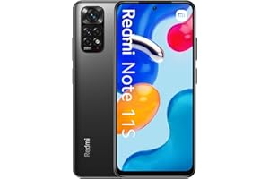 ‎XIAOMI Xiaomi Redmi Note 11s - Smartfon 6 Plus 128GB, ekran AMOLED 90 Hz, 108MP, aparat czterordzeniowy, szybkie ładowanie 33W, 5000 mAh, szary grafitowy