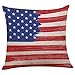 Produktbild Staresen Kissenbezug Autokissenbezug Sofa Hug Kissenbezug Bettwäsche Couchkissen Bezüge Schlafkissenbezug Home Comfort 45x45cm Umarmungskissenbezug der amerikanischen Flagge
