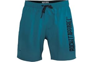 ROCK-IT Apparel® Szorty kąpielowe męskie, na plażę, morze, do surfowania, rozmiary S-5XL, czarne