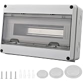 IP65 Electronic Outdoor Waterproof Box, 15 Modules, Electrical Box Box Surface Surface of ABS Plastic, Electrical Distributio