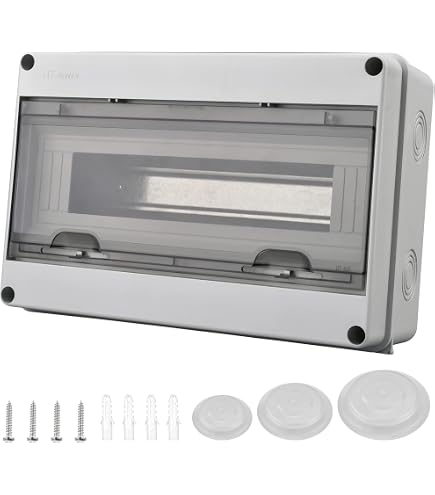 Boîtier électrique étanche ABS IP65 - 100x150x70mm, Blanc - Pour Installation Extérieure, Prises, Disjoncteurs