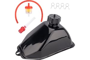 AZUNYYDS 110cc Metal Gas Fuel Petrol Tank for 50cc 70cc 90cc 110cc 125cc ATV Quad Chinese 4 Wheeler Sunl Coolster Roketa Taotao ATA JCL Baja Motorsports BMS Vitacci Rider RPS Sej ICEbear Eagle Peace kazuma