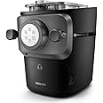 Philips Pasta Maker Series 7000, ProExtrude Technology, Auto-Weighing, Fully Automatic, HomeID App, 8 Shaping Discs, Easy to Clean, Perfect Mixing, Large Capacity, Black (HR2665/93)