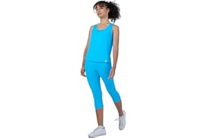 Sportkind Mädchen & Damen Tennis, Fitness, Sport Tanktop Loose Fit, atmungsaktiv, UV-Schutz UPF 50+