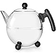 Bredemeijer 1.5 L Stainless Steel Teapot Bella Ronde, Silver/Black