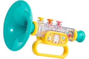 F Fityle 1 Kids Trumpet Toy, Navy Musical Instrument for Toddlers, Educational Toy for Early Development, 1-3 Years Old