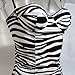 DOLCE & GABBANA D&G "Clean Cut Zebra 2O" womens camisole animal (black/white)