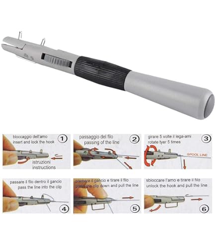 Strumento Per Nodi Da Pesca In Alluminio - Lega Leggera Per Nodi Rapidì E Loop, 11 Cm - Foto 11