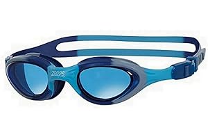Zoggs Super Seal Kids Swimming Goggles, UV Protection, Quick Adjust Split Yoke Comfort Strap, Fog Free Clear Swim Goggle Lenses, Ages 6-14