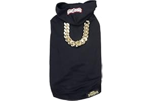 Snoop Doggie Doggs Deluxe Haustier-Kapuzenpullover, Off The Chain, Größe L