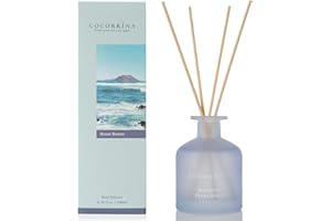 Cocorrína Reed Diffuser Sets - Ocean Breeze 200ml Diffuser with Sticks Home Fragrance Essential Oil Reed Diffuser for Bedroom Bathroom Shelf Decor Office Decor