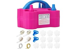 MEEYUU Electric Balloon Pump, Portable Balloon Blower Machine AC220-240V 600W Air Balloon Inflator with Balloon Accessories for Balloon Decoration Birthday Parties Baby Showers Weddings