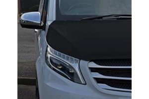 ALVM PARTS & ACCESSORIES Noir Capot avant Soutien-gorge/protecteur pour s'adapter au Vito W447 (2015+)