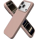 Babilden iPhone Kılıf İnce Sıvı Silikon 3 Katmanlı Tam Kaplamalı Yumuşak Jel Kau&ccedil;uk Kılıf Kapak (Kumpembe, iPhone 17 Pro Max)