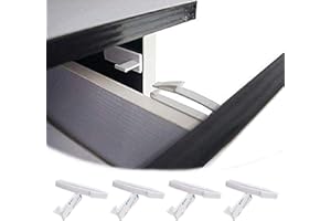 DHinkyoung 4 Stück unsichtbare Schubladenriegel kindersicher verstecktes Schloss Baby Sicherheit unsichtbare Schubladenschloss mit starkem Kleber für Schrank, Schrank und andere Möbel