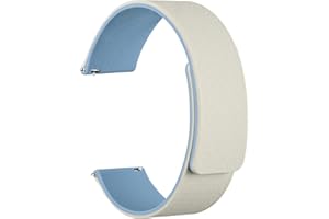 WOCCI Correas de Reloj Magnéticas, Silicona de Grano de Madera, Liberación Rápida, 20mm 22mm