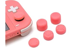 HEATFUN Poignées de pouce pour Nintendo Switch Lite (Corail)