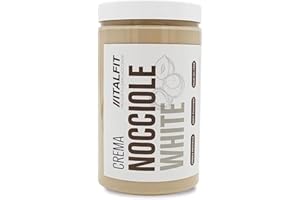 ITALFIT PIU' GUSTO, ZERO ZUCCHERI Crema Proteica Senza Zuccheri Aggiunti | Crema Spalmabile | Senza Conservanti e Coloranti | Senza Glutine e Olio di Palma | Prodotto Artigianale | Origine Sicilia | 250 gr (Nocciola White)