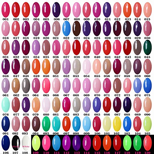 Gellen Soak off Gel Nagellack UV Gel Led Nagellack 6 verschiedene Farben (6pcs×8ml) Set 47 - 5