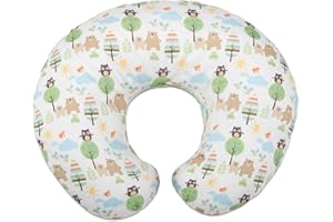 Boppy Cuscino Allattamento per Neonati 0+ Mesi, Forma Ergonomica con Supporto per Mamma e Bambino, Supporto Neonato per Allattamento al Seno e col Biberon, Lavabile in Lavatrice, Fantasia Honeybear