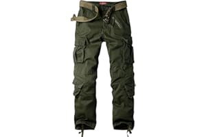 Jessie Kidden Men's Combat Camo Cargo Trousers Camouflage Army Military Tactical Work Pants #7533