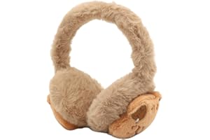DHINCHANSAIB Faltbare und verstellbare Ohrenschützer für Damen - Weiche Kunstfell-Ohrenschützer, ideal für den Winter - Hochwertige Ohrmuscheln für kalte Tage.