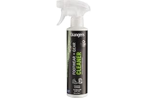 Granger's Footwear + Gear Cleaner | 275ml | Powerful Cleaning for all Outdoor Footwear | Bluesign approved | Hiking Boot Cleaner | Spray On Cleaner…