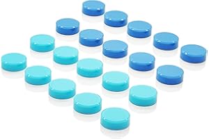 ZDZBLX Fridge Magnets, 20 PCS Magnets Strong Magnet Small Magnets Whiteboard Magnets Heavy Duty Magnets for Crafts Mini Magnets for Fridge, Round Cute Craft Magnets for Whiteboard, Notice Board (Blue)