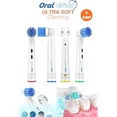 Oral White Ultra Soft Cleaning Yedek Diş Fır&ccedil;ası Başlığı, 4'l&uuml; Paket | Ultra Soft Cleaning, Yumuşak Temizlik
