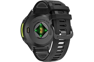 U-LIMVE Bransoletka do zegarka Garmin Forerunner 970/Forerunner 965/Forerunner 955/Forerunner 945/Forerunner 935, miękki silikon, 22 mm pasek zamienny