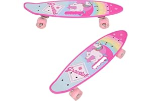 ‎XUANYU Longboards Komplett Skateboard Kinder Longboard Erwachsene Skateboard Anfänger aus Ahorn für Mädchen Junge Teenager Männer Frauen Kinder Erwachsene Anfänger, Keine Montage Erforderlich