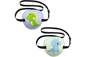 VZUHSW 2 Pezzi Benda Oculare per Bamibini Pigri, Patch 3D Regolabile per Strabismo, Trattamento Ambliopia e Miglioramento Visione, Benda per Occhio, per Risolvere i Problemi di Vista in Modo Semplice