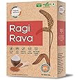 Organic Wisdom-Back To Roots - Back To Roots Ragi Rava(Finger Millet)|Natural Farming & Gluten Free| High Calcium & Fiber|Diabetic Food|Stone Grounded,400 Gm