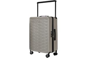 NPLE Valigia Trolley Bagaglio a mano Ultraleggero 100% policarbonato rigido 68 x 44 x 26 cm – Manico In Alluminio - Mobilità a 360° - 4 Ruote Silenziose Zip professionale