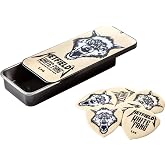 Jim Dunlop, Box 6 James Hetfield White Fang 1,14mm akış Gitar Penası, PH122T114, S, Beyaz/Zengin Bah&ccedil;e