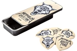 JIM DUNLOP Dunlop Box - 6 Plettri Per Chitarra James Hetfield White Fang, 1,14 Mm