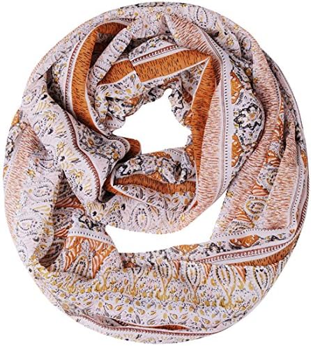 Lerben® Womens Retro Soft Chiffon Loop Infinity Scarf Wave Snood Wrap Scarves