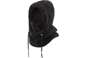 DRESHOW Balaclava Thermal Kids Kid Windproof Fleece Ski Balaclava Winter Neck Warmer Hood Ski Fleece Hat for Girls Cycling Skating Hiking Outdoor Above Age 3 and Under Age 10