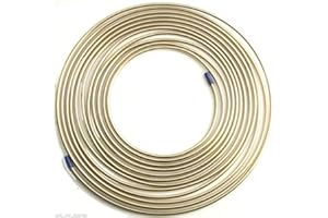 XtemeAuto® Brake Pipe NUT Fittings Metric Imperial unf Copper Pipe Brass tubing 3/16 Tube (CuproNickel Kunifer 3/16 25ft)