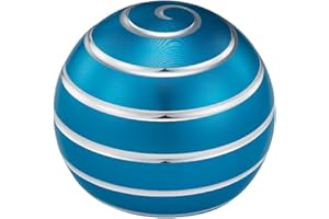 LESYKAWY Kinetic Schreibtischspielzeug, Metal Fidget Spinner Ball, Gyroskop mit optischer Täuschung für Erwachsene ADHS Anti-Angst Stressabbau, Blau