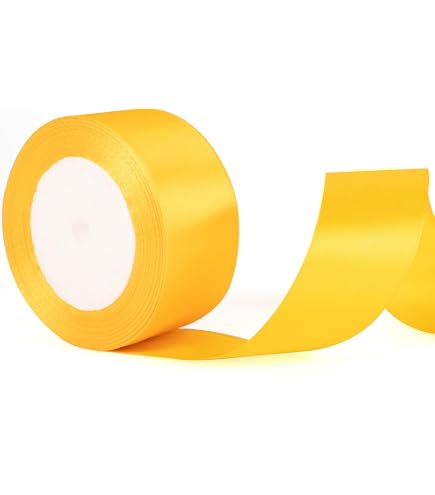 Ruban Satin Crème 38mm X 25m - Ruban Double Face Luxueux Pour Cadeaux, Mariages Et Couture