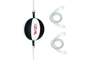 WARX Leather Double End Dodge Speed Ball MMA Boxing Floor to Ceiling Punching Bag Training