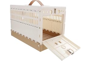 BELLIFFY Faltbarer Taubenkäfig Aus Kunststoff Domestikationskäfig Für Tauben Leichter Transportkäfig Mit Herausnehmbarem Boden Sicherer Verschluss Für Taubentraining Und Reisen