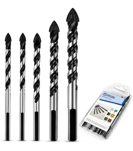 Glasbohrer Set 9-teilig - Für Fliesen, Glas & Keramik