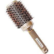 ergo ceramic ion round brush Round Hair Brush Blow Drying Brush Ionic Boar Bristles Anti-Static