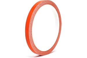 10 Metre Finest Folia Decorative Strips for Car, Motorcycle, Boat, Model Making, Choice of Colours, Decorative Strips, Side Strips, Adhesive Strips (Pastel Orange Gloss, 9 mm Width)