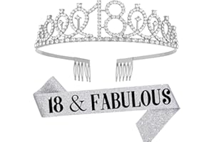 Kamiya Corona Compleanno Corona Tiara Regina Regalo Compleanno Donna con Birthday Girl Tracolla per Spose Concorsi di Bellezza Feste Compleanni