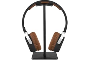 iKNOWTECH Headphone Stand Aluminum Holder for Microsoft Xbox One Chat, Turtle Beach Recon 50X/50P/Beach XO One Stereo, KingTop Each G2000, Sony Playstation Wireless Stereo Headset & More(BK)