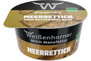 POIGET Weißenhorner Milch Manufaktur Bioland FrischeCreme Meerrettich (6 x 150 gr)