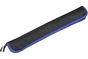 Dickly Tasche für Blockflöten, vertikale Flötentasche aus Oxford-Stoff für Musikinstrumente, Schwarz Blau